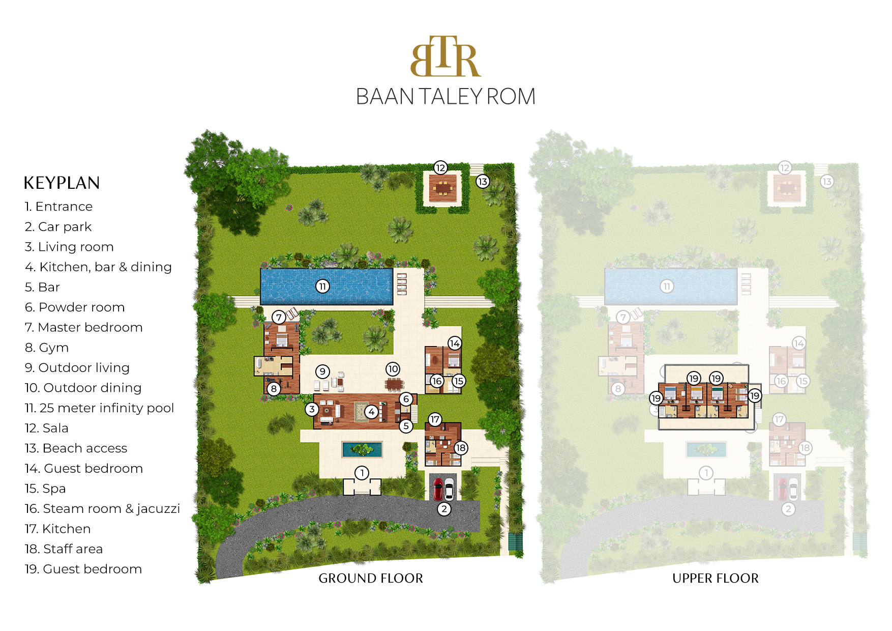 Baan Taley Rom - Floorplan